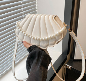 CL1270 - Elegant Pearl Shell Fashion Handbag